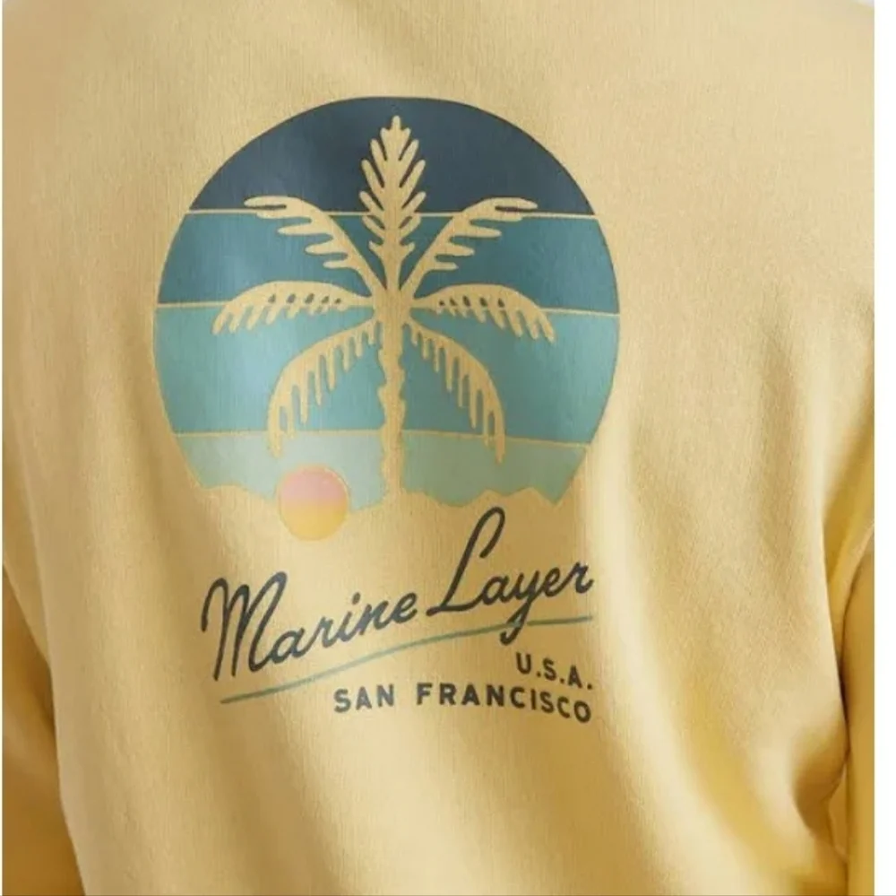 Marine Layer Men's Sweatshirt Terry Graphic Large - Picture 2 of 9